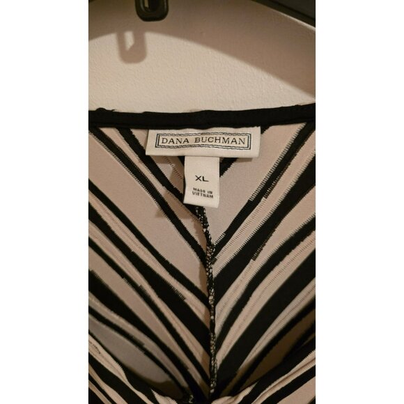 Dana Buchman Blouse Pullover Vneck Womens Size XL Office Preppy Church NWT - Picture 3 of 10